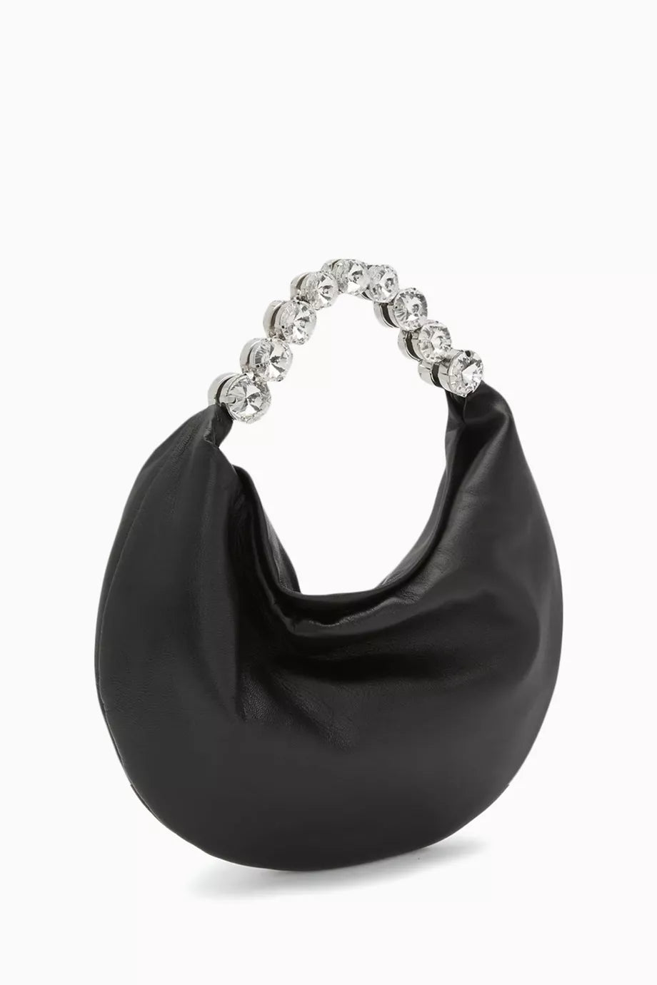 L'alingi London Crystal-embellished Hobo Bag in Leather