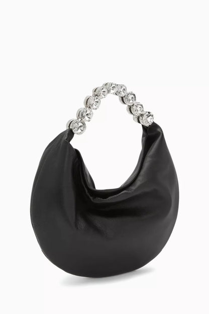 L'alingi London Crystal-embellished Hobo Bag in Leather