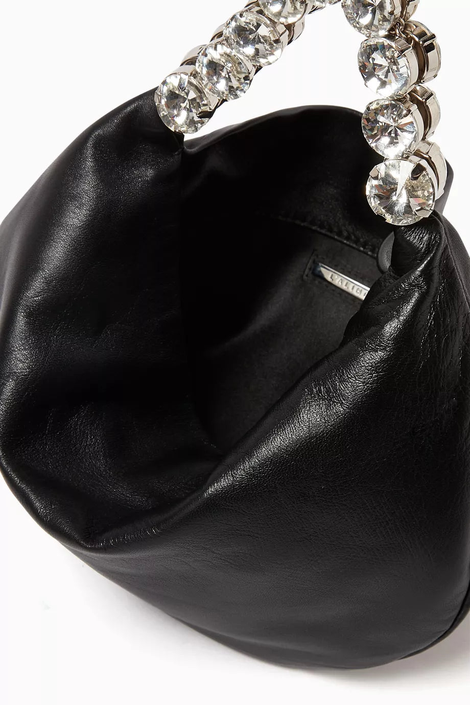 L'alingi London Crystal-embellished Hobo Bag in Leather