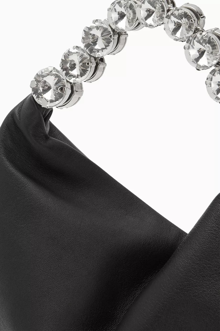 L'alingi London Crystal-embellished Hobo Bag in Leather