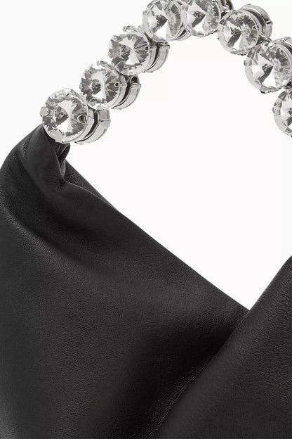 L'alingi London Crystal-embellished Hobo Bag in Leather