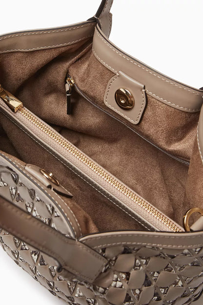 Serapian Mini Secret Bag in Mosaico Python Leather