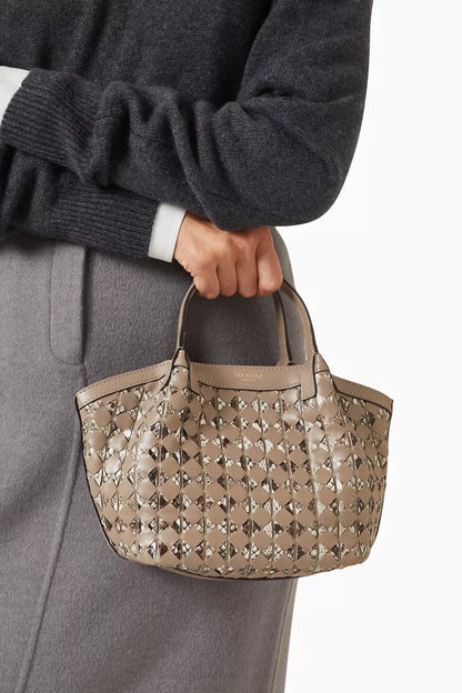Serapian Mini Secret Bag in Mosaico Python Leather