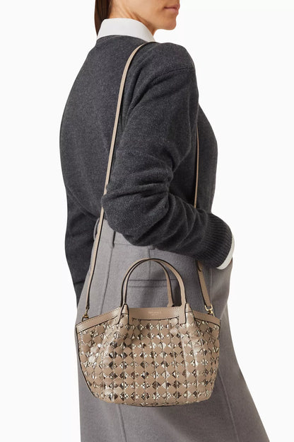 Serapian Mini Secret Bag in Mosaico Python Leather