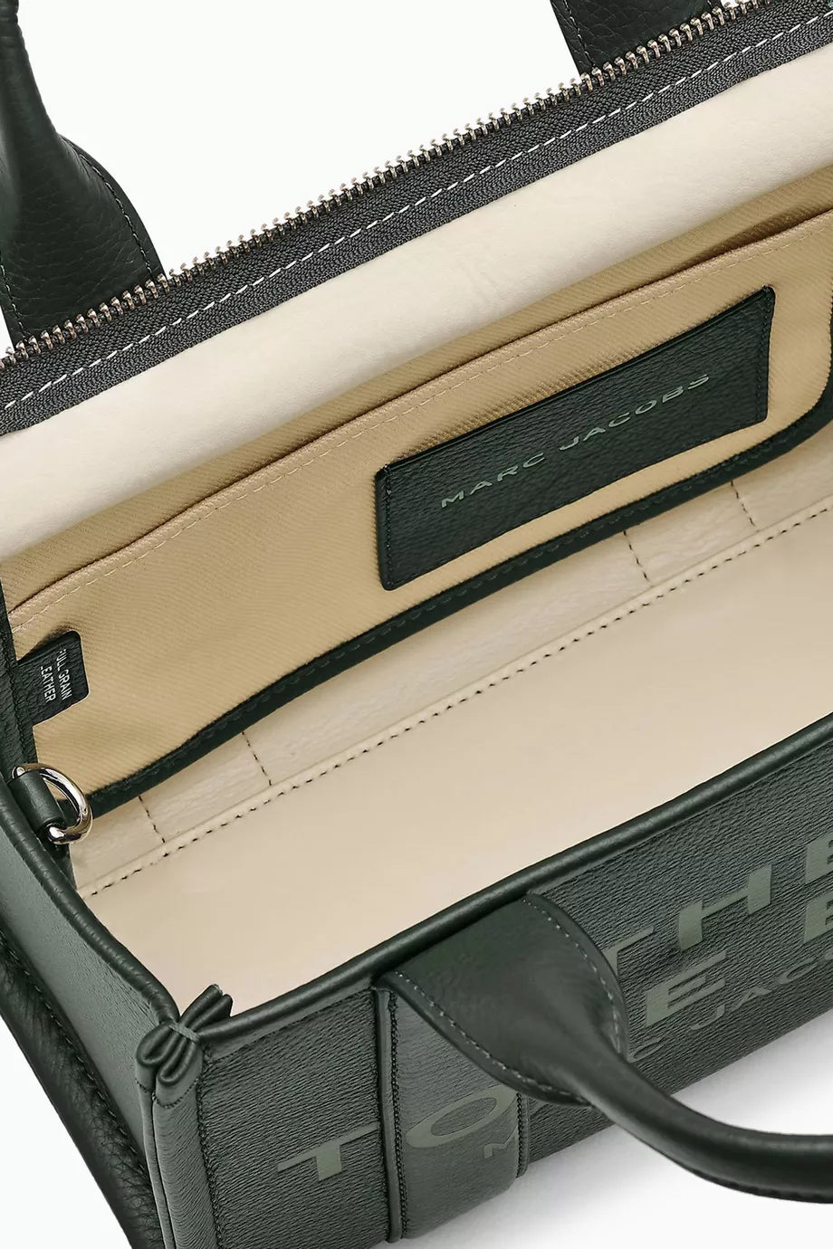 Marc Jacobs The Small Tote Bag in Leather Green