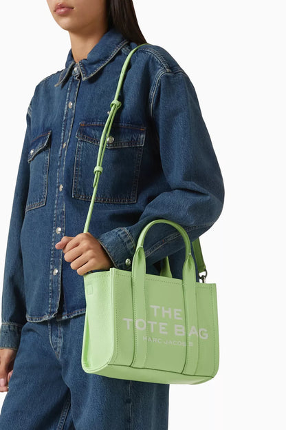 Marc Jacobs The Small Tote Bag in Leather Peppermint