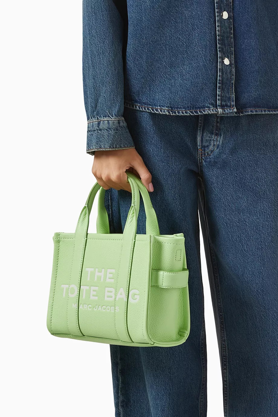 Marc Jacobs The Small Tote Bag in Leather Peppermint