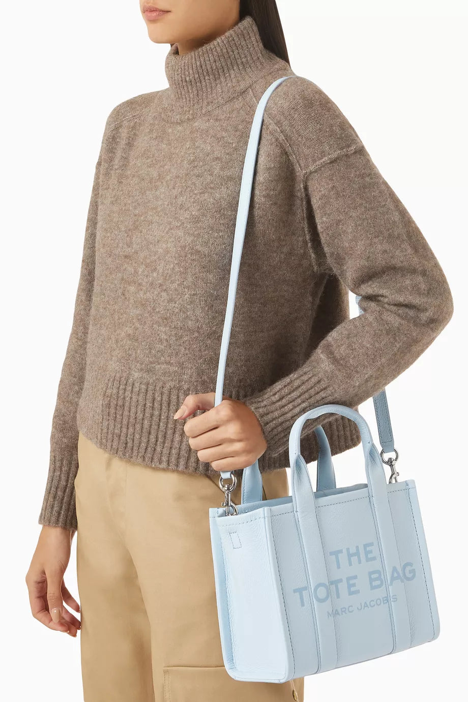 Marc Jacobs The Small Tote Bag in Leather Blue
