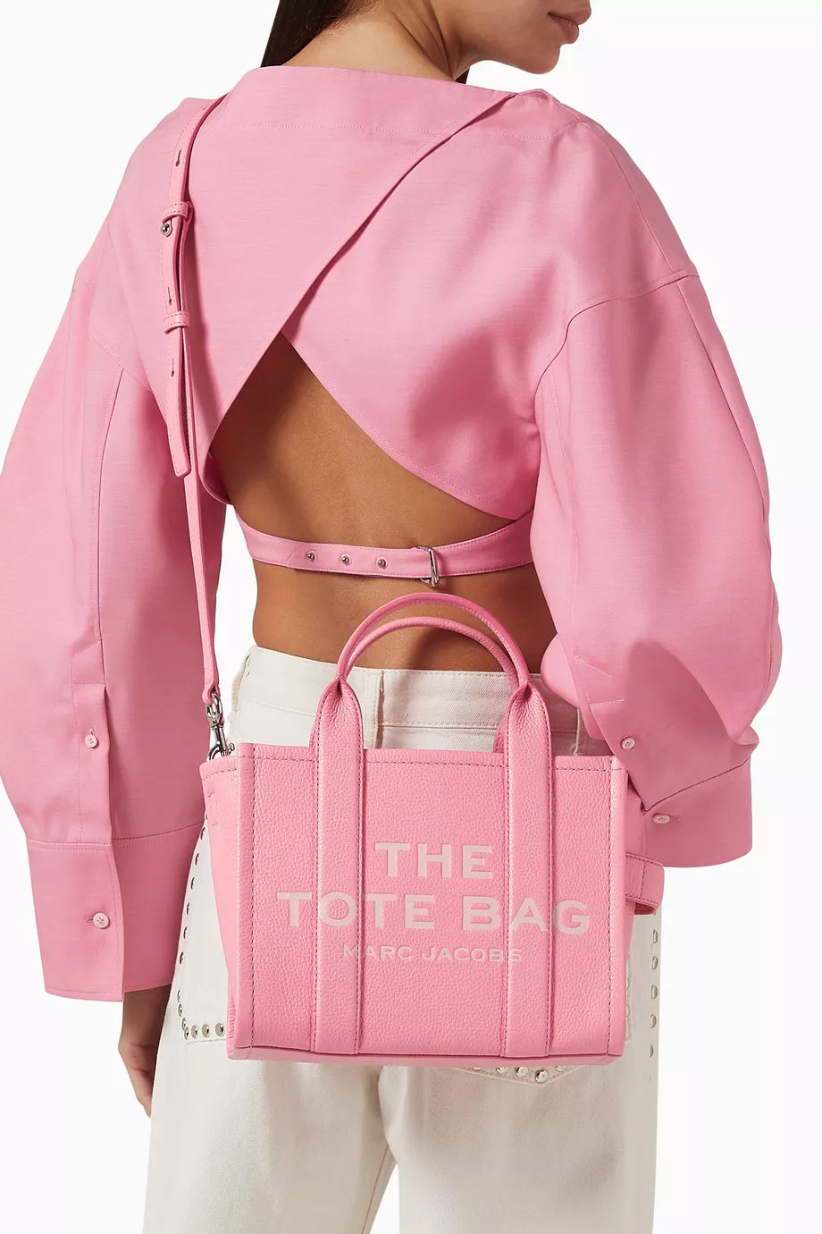 Marc Jacobs The Small Tote Bag in Leather Pink Petal
