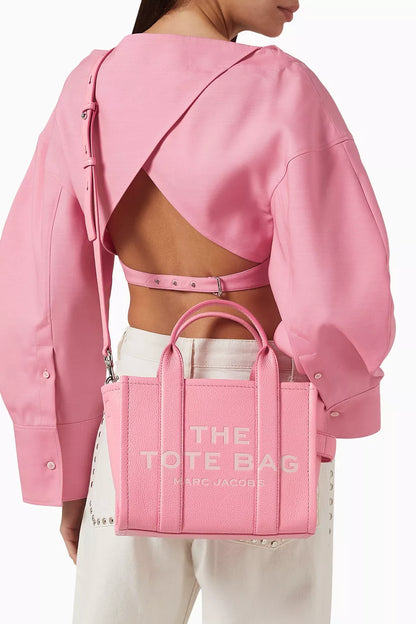 Marc Jacobs The Small Tote Bag in Leather Pink Petal