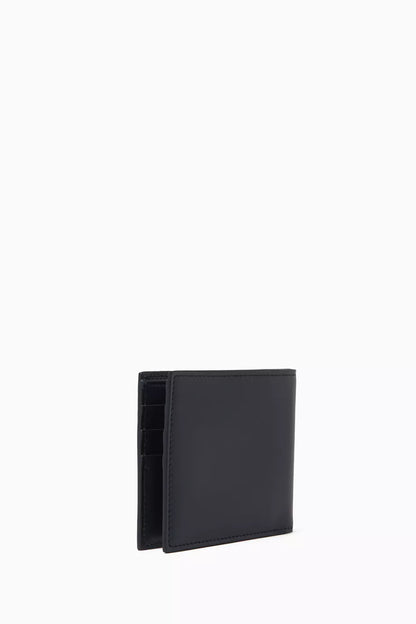 DOLCE & GABBANA Logo Bifold Wallet in Calfskin Leather