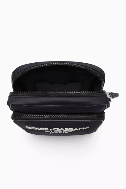 DOLCE & GABBANA Small DG Logo Crossbody Bag in Nylon
