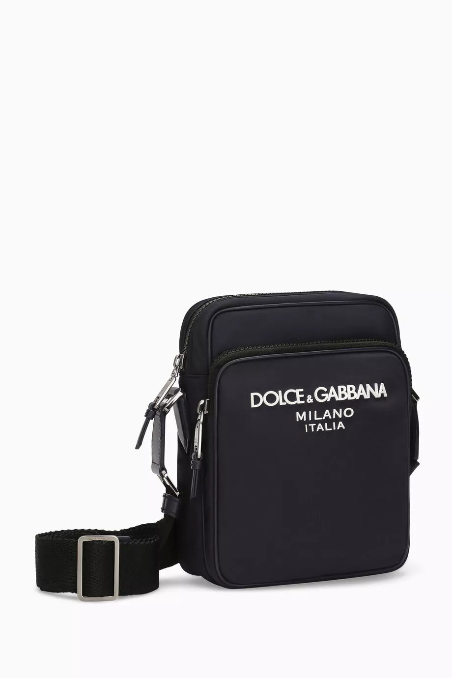 DOLCE & GABBANA Small DG Logo Crossbody Bag in Nylon