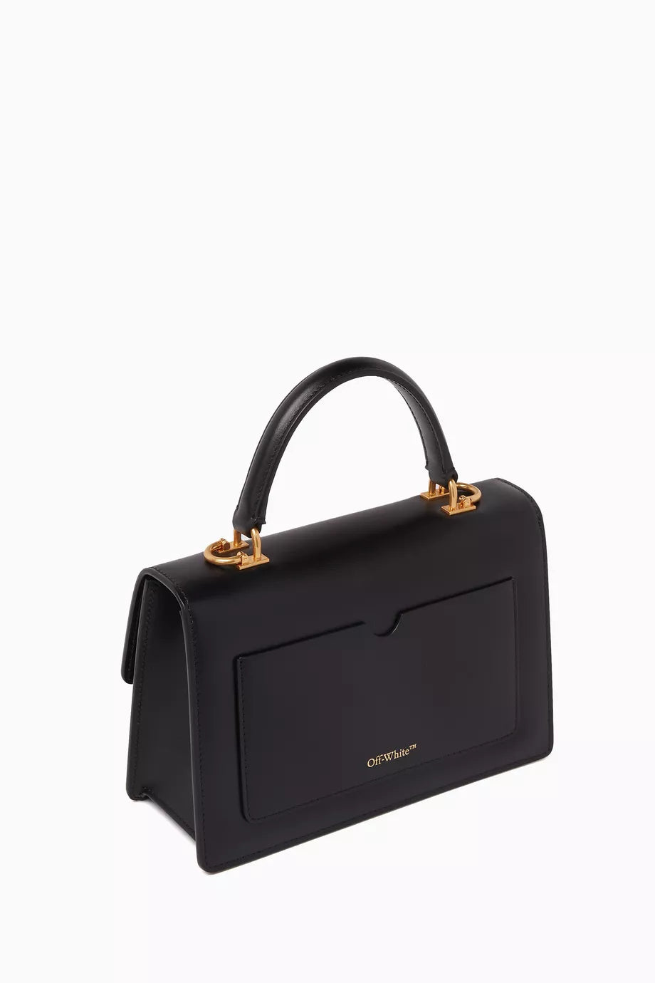 OFF-WHITE Jitney 1.4 Top Handle Bag in Calfskin Leather