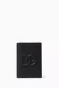 DOLCE & GABBANA Logo-embossed Passport Holder in Leather