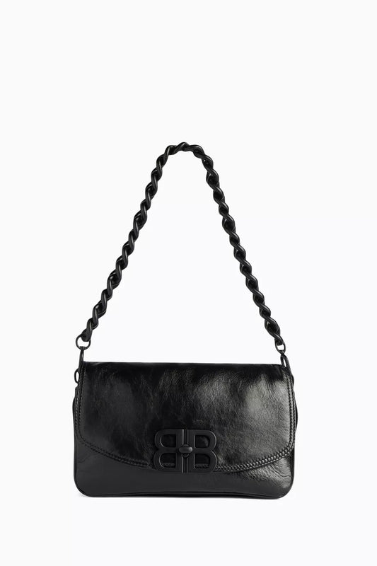 Balenciaga  Smal BB Soft Flap Bag in Leather Black
