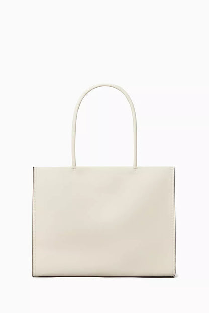 TORY BURCH Small Ella Tote Bag in BioFabbrica Bio-Tex™ White