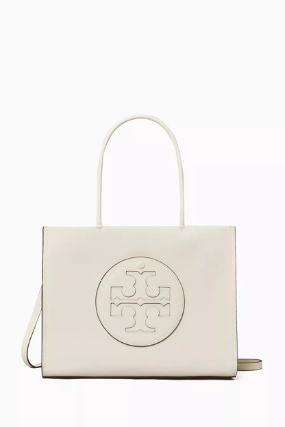 TORY BURCH Small Ella Tote Bag in BioFabbrica Bio-Tex™ White