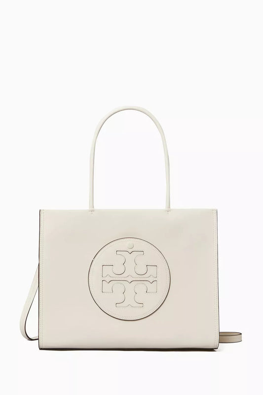 TORY BURCH Small Ella Tote Bag in BioFabbrica Bio-Tex™ White