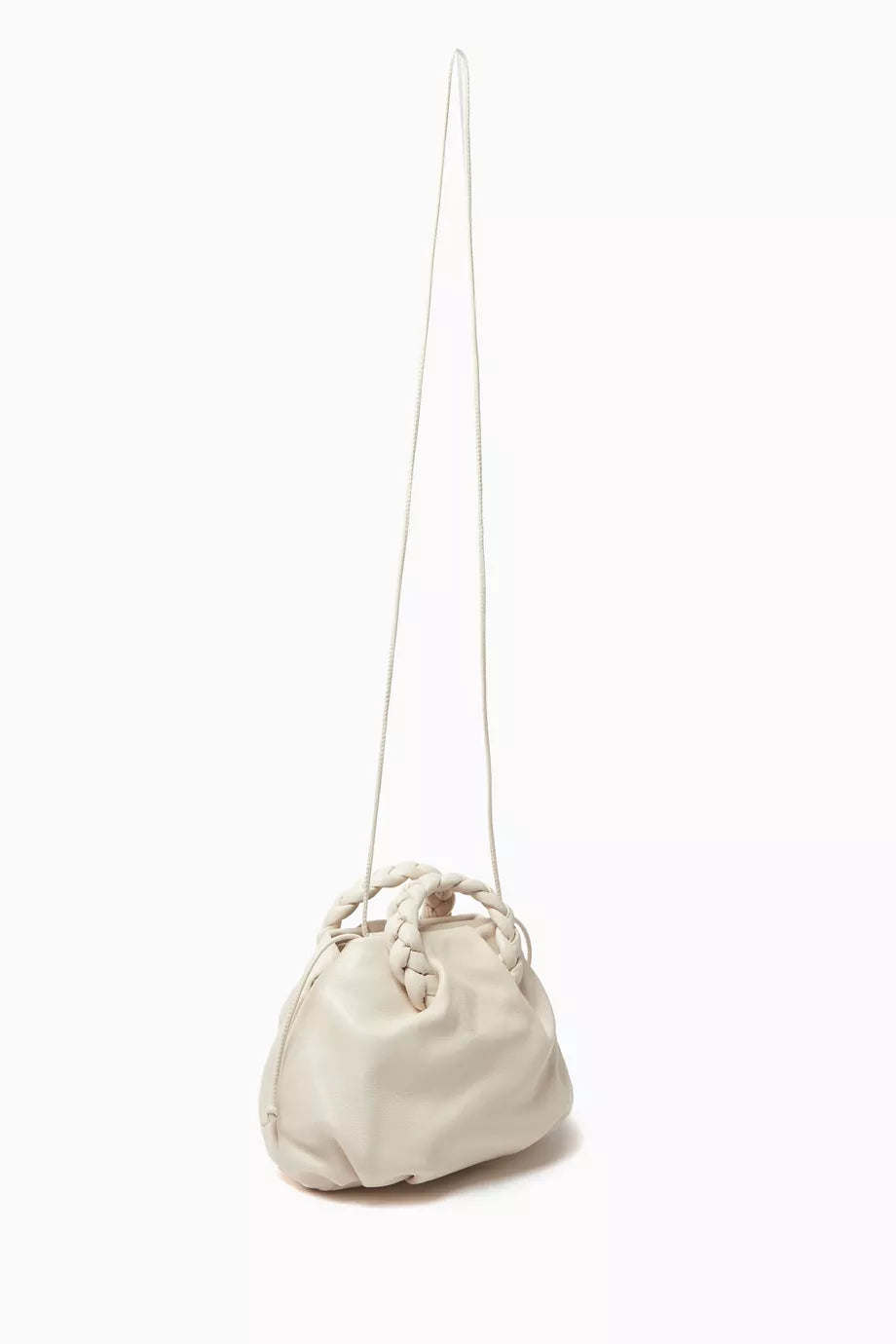 Hereu Bombon Supple Plaited-handle Bag in Shiny Lambskin