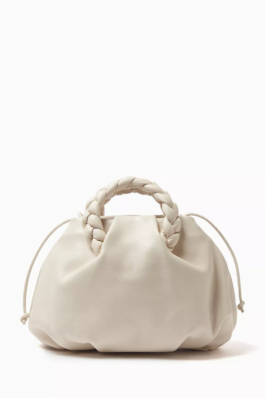 Hereu Bombon Supple Plaited-handle Bag in Shiny Lambskin