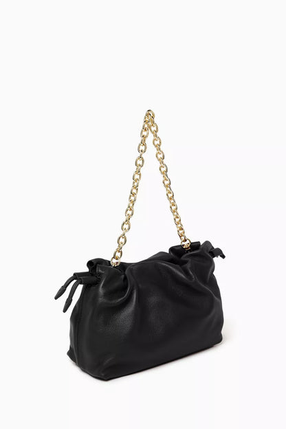 Studio Amelia Alexandra Petite Drawstring Clutch in Leather
