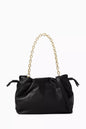 Studio Amelia Alexandra Petite Drawstring Clutch in Leather