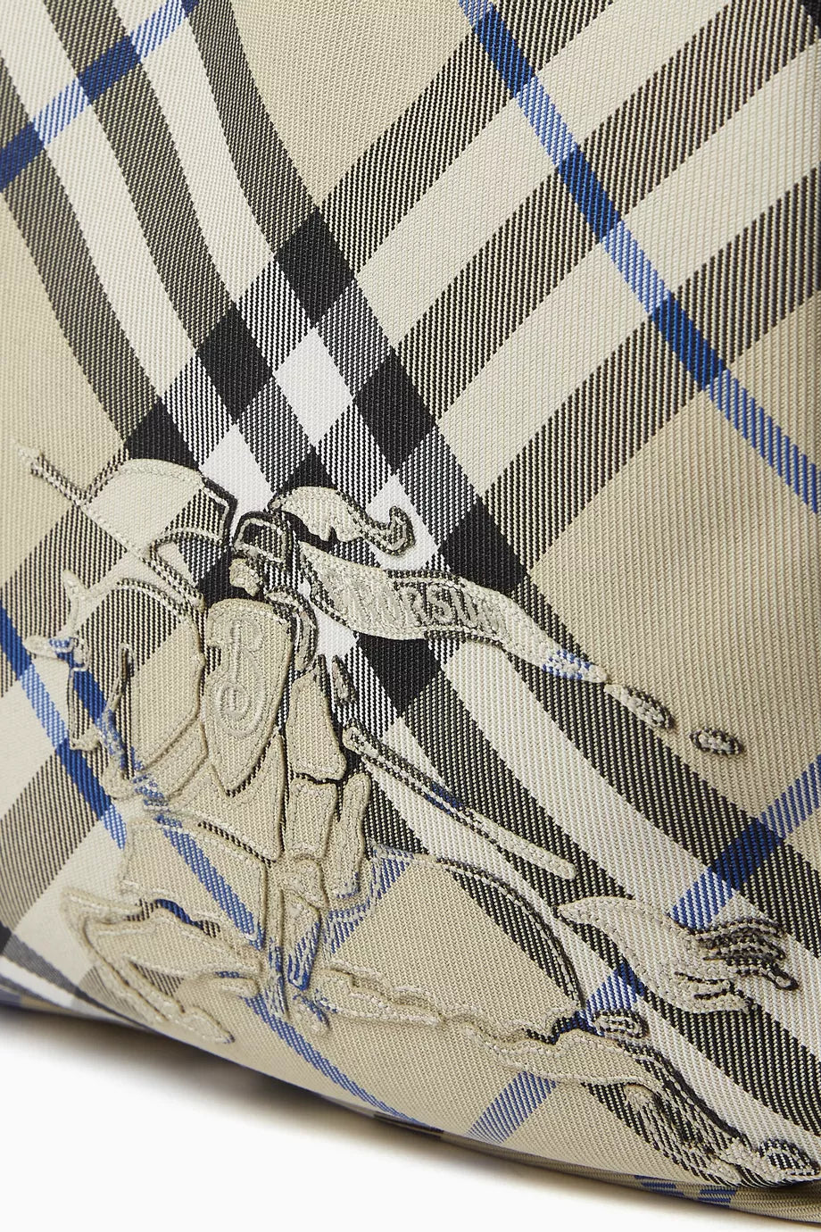 Burberry Check-print Crossbody Bag in Nylon Lichen Men