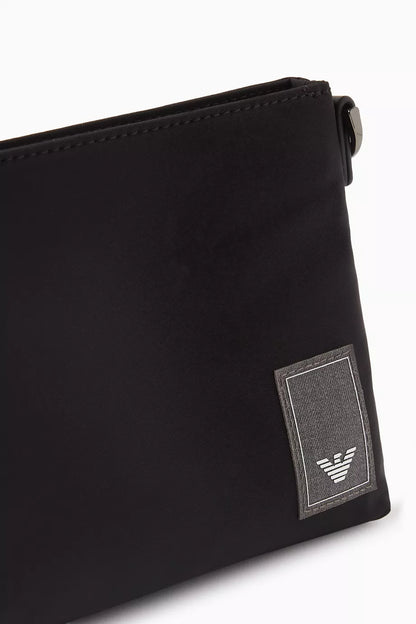 Emporio Armani Logo Travel Crossbody Bag in Nylon Men