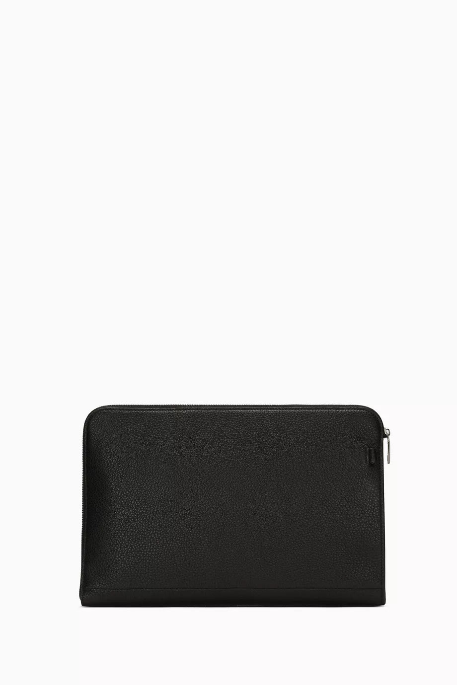 DOLCE & GABBANA Large Logo Pouch in Deerskin Black