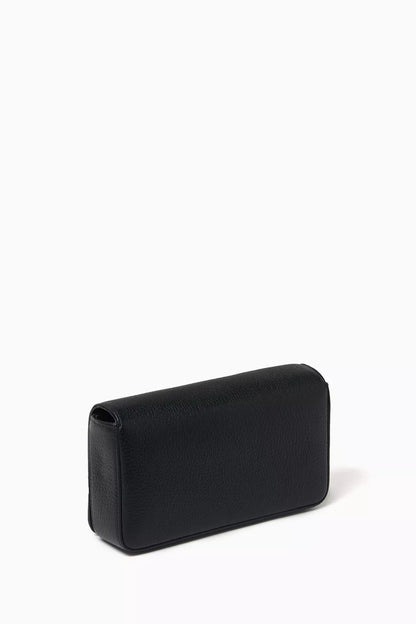 DOLCE & GABBANA DG Logo Crossbody Bag in Leather Black Men