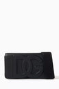 DOLCE & GABBANA DG Logo Crossbody Bag in Leather Black Men