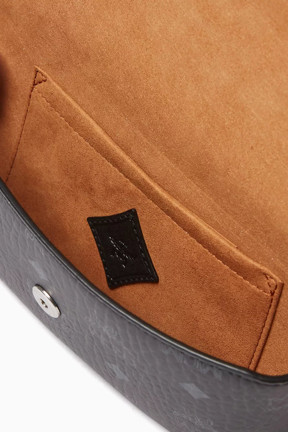 MCM Small Crossbody Pouch in Visetos Black