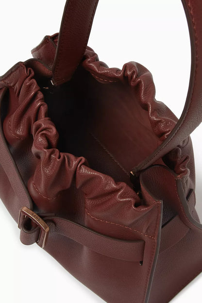 BOYY Scrunchy Satchel Bag in Grained Calfskin Leather