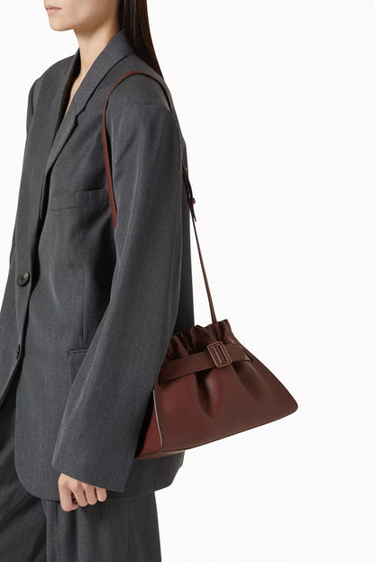 BOYY Scrunchy Satchel Bag in Grained Calfskin Leather