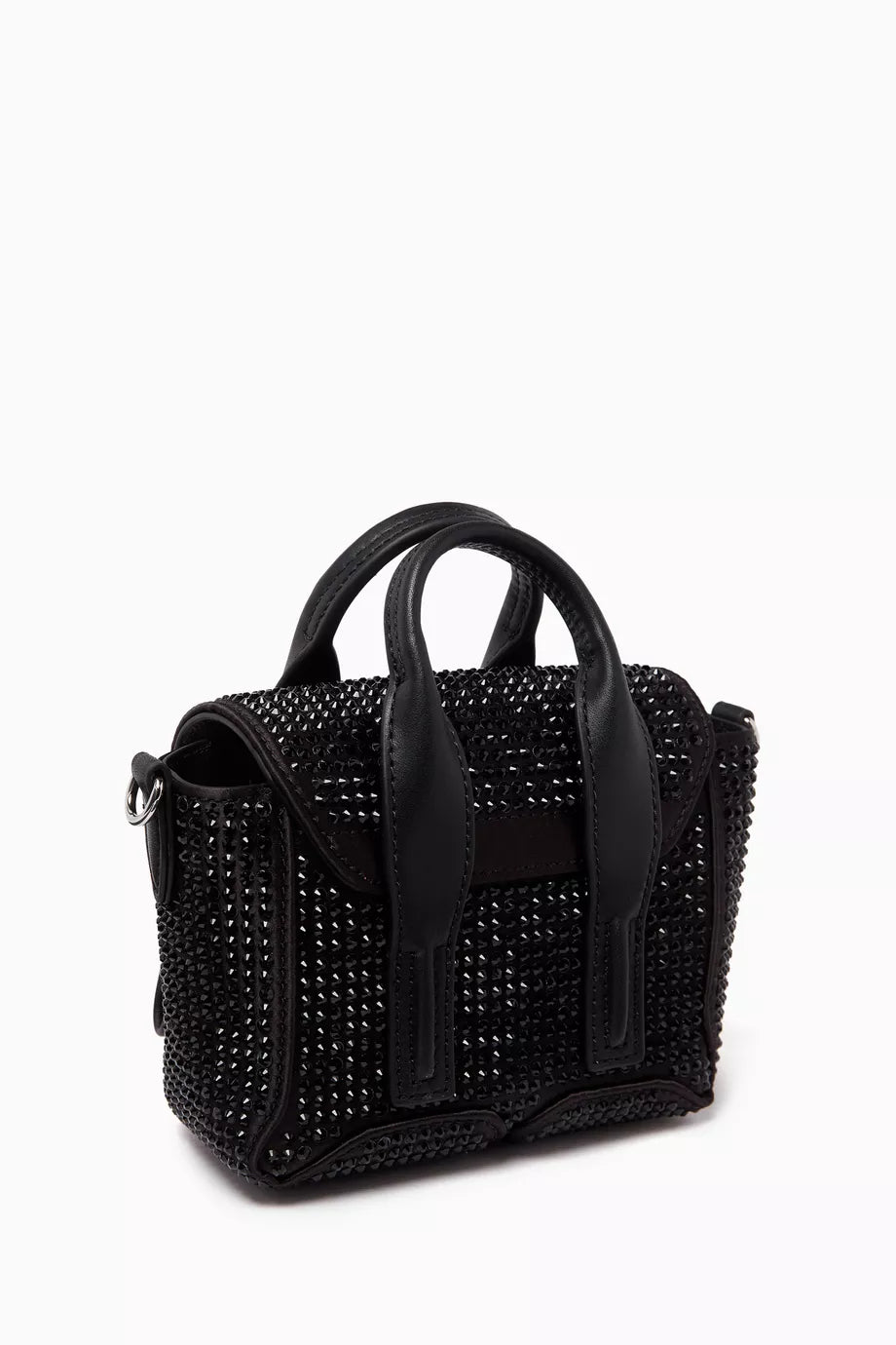 3.1 Phillip Lim Nano Pashli Crystal Satchel Bag in Technical Satin