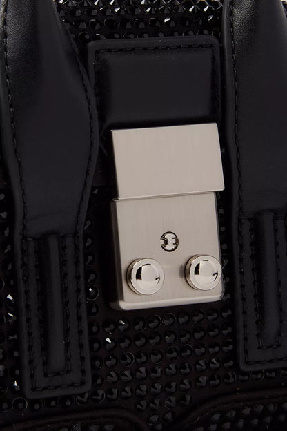 3.1 Phillip Lim Nano Pashli Crystal Satchel Bag in Technical Satin
