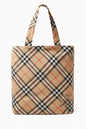 ML Classics Tote Bag in Check Fabric Beige Men