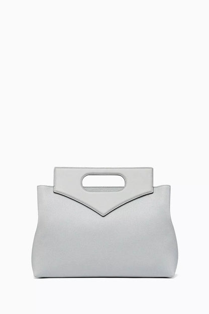MCM Soft Diamond Tote Bag in Embossed Leather Grey