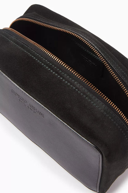 GIORGIO ARMANI Toiletry Bag in Suede Men