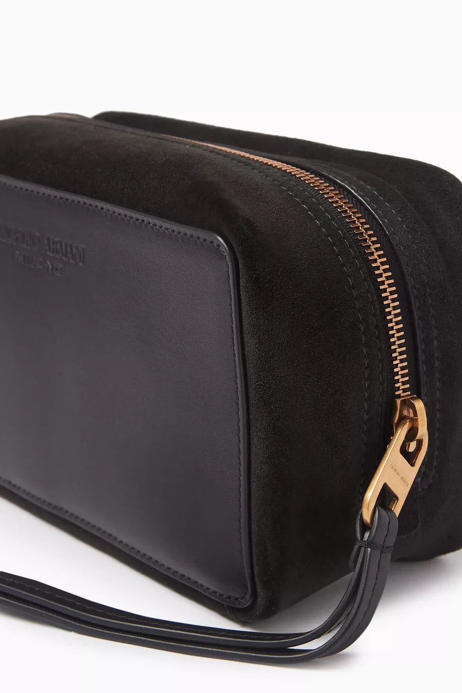 GIORGIO ARMANI Toiletry Bag in Suede Men