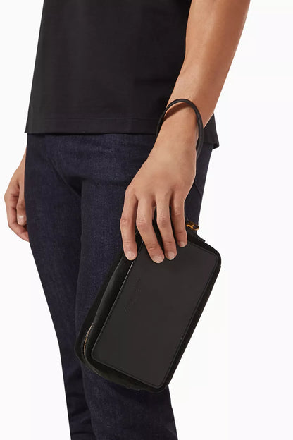 GIORGIO ARMANI Toiletry Bag in Suede Men