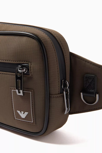 Emporio Armani Eagle Logo Belt Bag in Nylon Men
