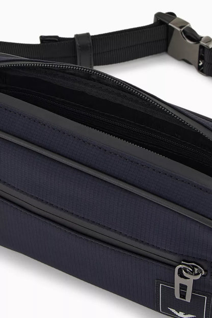 Emporio Armani Eagle Logo Belt Bag in Nylon Men