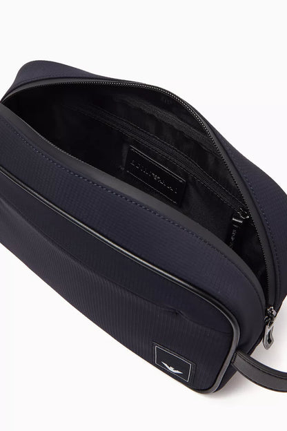 Emporio Armani Eagle Logo Wash Bag in Nylon Men