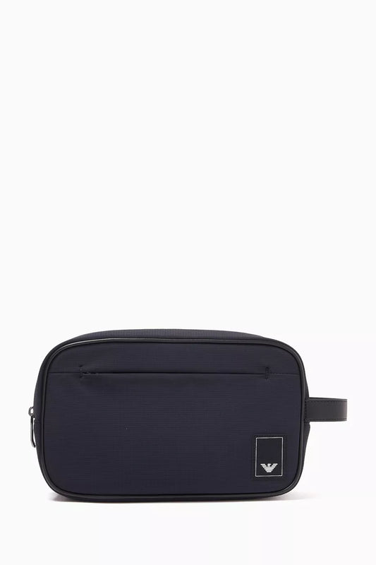 Emporio Armani Eagle Logo Wash Bag in Nylon Men