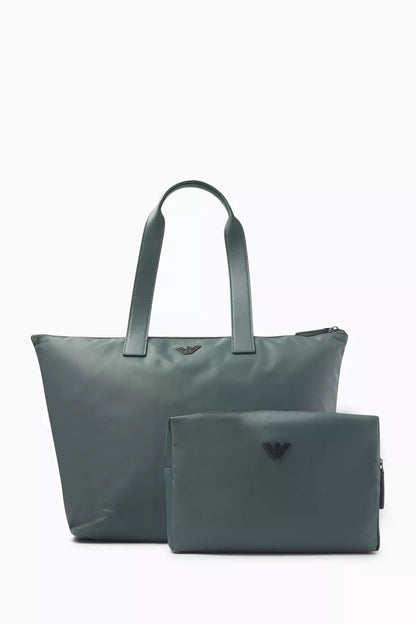 Emporio Armani Eagle Logo Tote Bag in Nylon Men