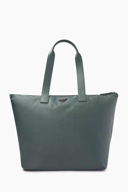 Emporio Armani Eagle Logo Tote Bag in Nylon Men