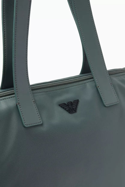 Emporio Armani Eagle Logo Tote Bag in Nylon Men
