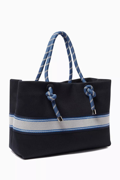Emporio Armani MyEA Logo-tape Shopping Tote Bag